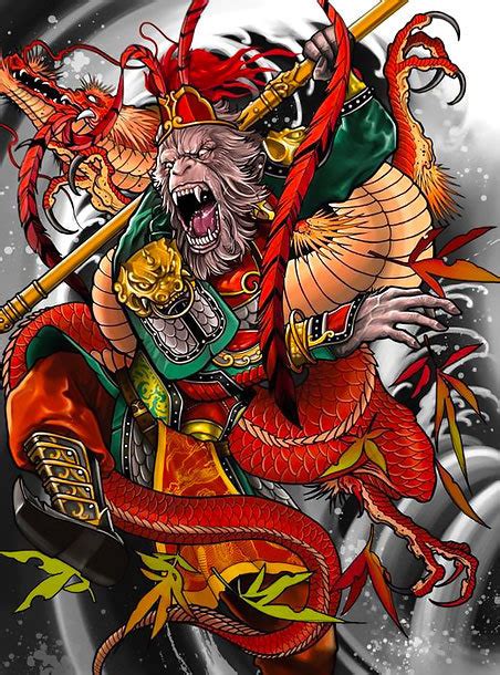 Monkey King Tattoo Design