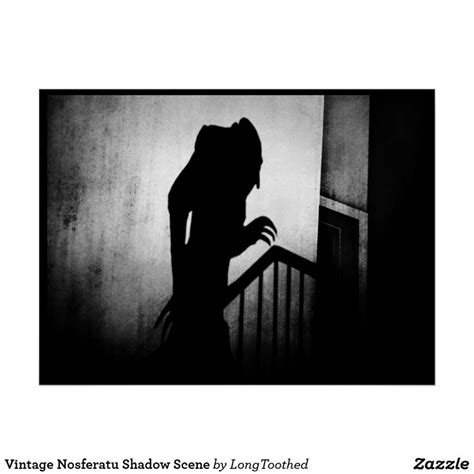 Vintage Nosferatu Shadow Scene Poster | Zazzle.com in 2020 | Silent horror, Restore images, Poster