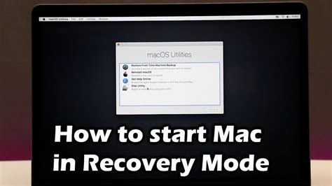 How to Start Mac in Recovery Mode - YouTube