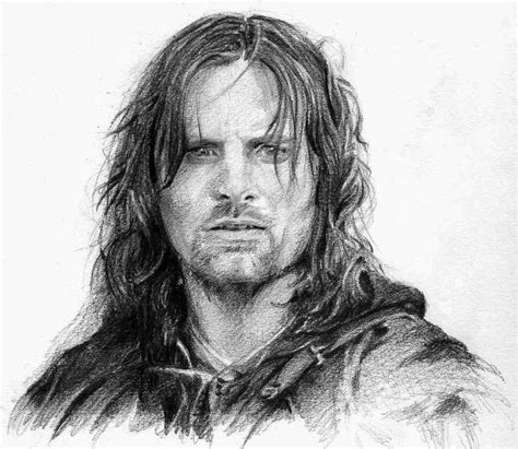 Amazing drawing of Aragorn! | Aragorn, Lord of the rings, Portrait