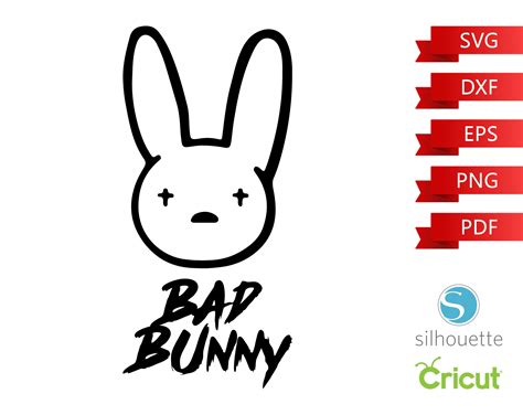 Digital Art & Collectibles El Conejo Malo Svg Cricut Bad bunny logo Svg ...