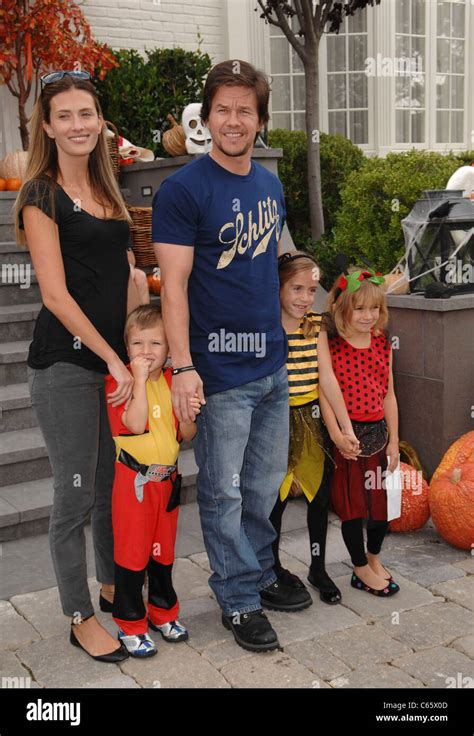 Mark Wahlberg, Rhea Durham, kids in attendance for Halloween Carnival Hosted by Pottery Barn ...