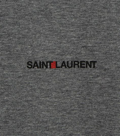 Saint Laurent grey Logo T-Shirt | Harrods UK