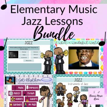 Jazz Lessons for Elementary Music Class BUNDLE by Becca's Music Room