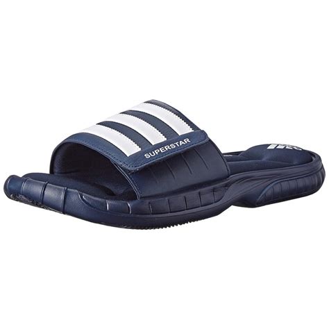 Adidas Superstar 3G CloudFoam Athletic Slide Sandals -Collegiate Navy ...