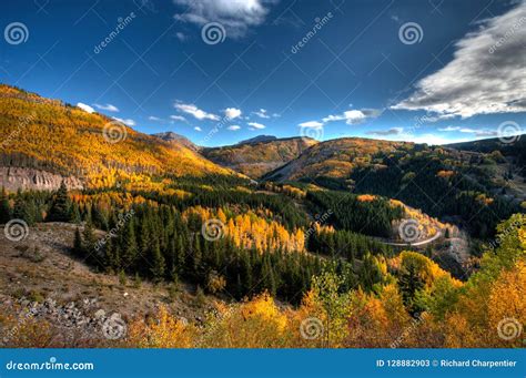 Colorado Fall Colors Near Silverton CO Along the Skyline Drive Stock ...