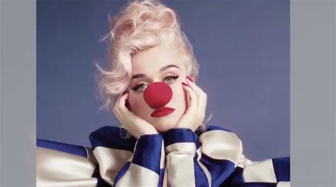 Katy Perry wears clown nose on new 'Smile' album cover - CGTN