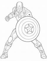 Captain America  Kids Coloring Pages sketch template