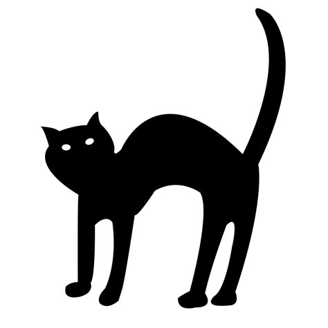 Printable Halloween Cat Silhouette