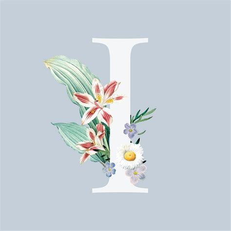 Elegant alphabet I psd floral typography | premium image by rawpixel ...