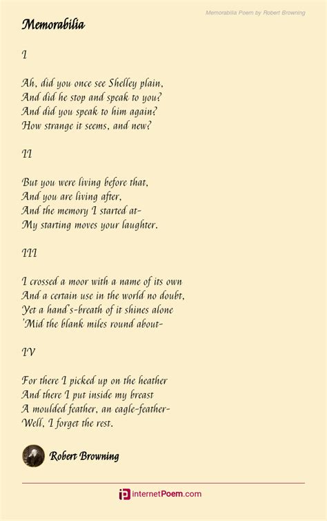 Robert Browning Famous Poems