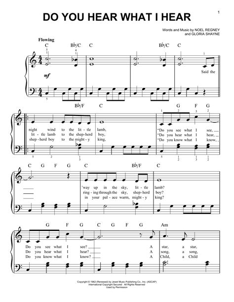 Do You Hear What I Hear | Sheet Music Direct