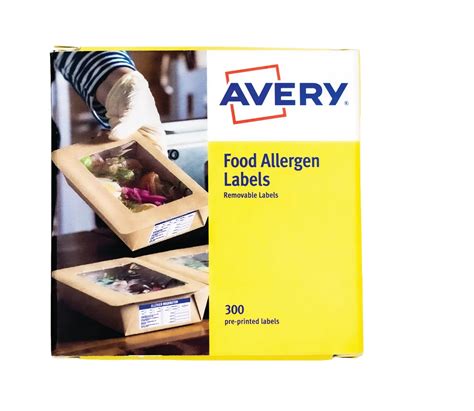 Avery Pre-Printed Allergen Food Labels - Staples®