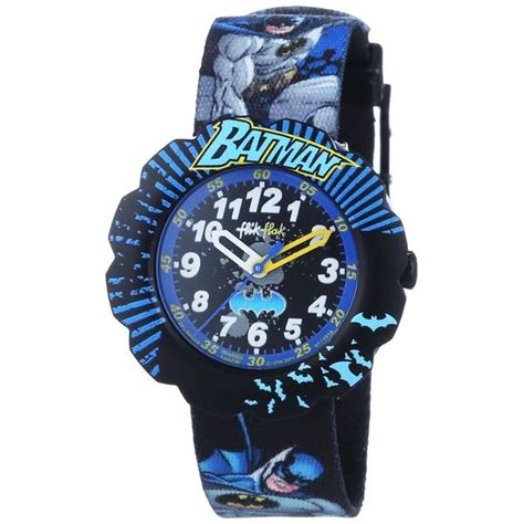 Swatch Kids ZFLSP003 'Flik Flak Batman' Black Nylon Watch - Free Shipping Today - Overstock.com ...