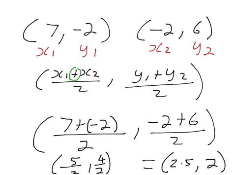 Midpoint of a line segment | Math | ShowMe