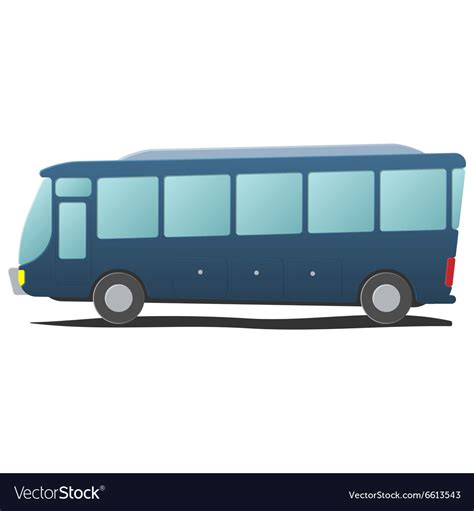 Bus public transportation cartoon Royalty Free Vector Image