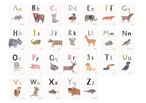 A4 Larger Printable Alphabet Flashcards Printable | Etsy