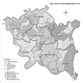 location of Thai Binh province (Atlas Vietnam, 2001) | Download ...