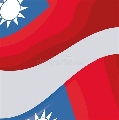 Taiwan flag design stock vector. Illustration of patriotic - 117198392