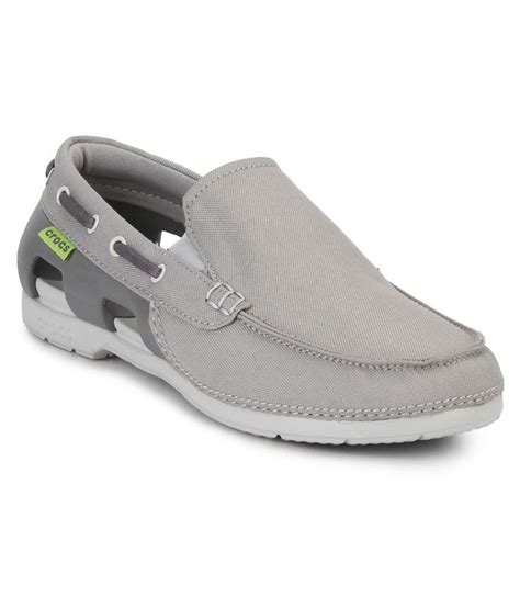 Crocs Gray Slip-on Casual Shoes - Buy Crocs Gray Slip-on Casual Shoes Online at Best Prices in ...