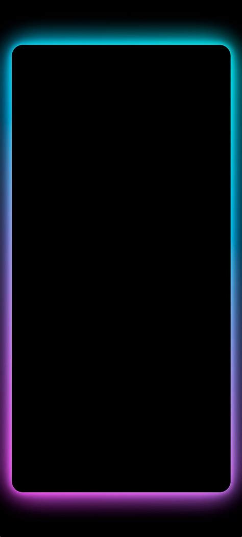 Borderlight edge amoled black neon Wallpapers Download | MobCup