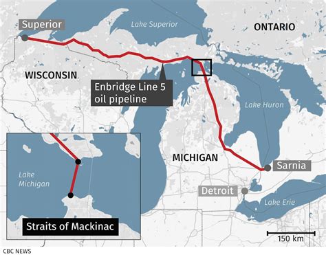 Line 5 Enbridge Map Pipeline