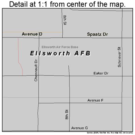 Ellsworth AFB South Dakota Street Map 4618980