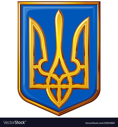 Coats arms ukraine Royalty Free Vector Image - VectorStock