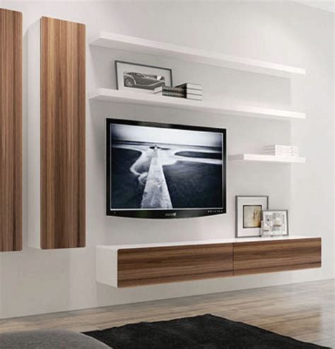 Floating Shelf 1660 - High Gloss White | Floating shelves living room, Floating entertainment ...