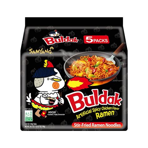 Samyang Buldak Spicy Ramen, Hot Chicken Ramen, Korean Stir-Fried Instant Noodle, Original, 1 Bag ...