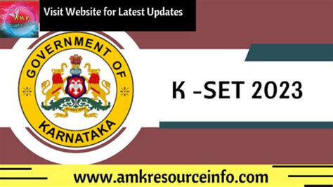 KSET Exam 2023 Notification released, APPLY NOW - AMK RESOURCE WORLD