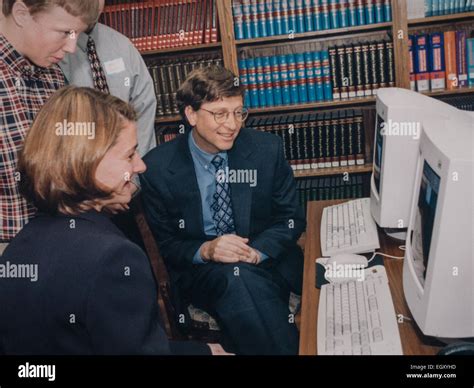 Melinda (left) and Bill Gates visit Demopolis, Alabama. The Gates Library Foundation created ...