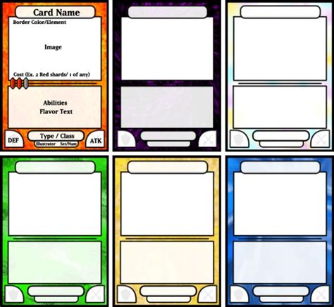 Trading Card Game Template - FREE DOWNLOAD | Trading card template ...