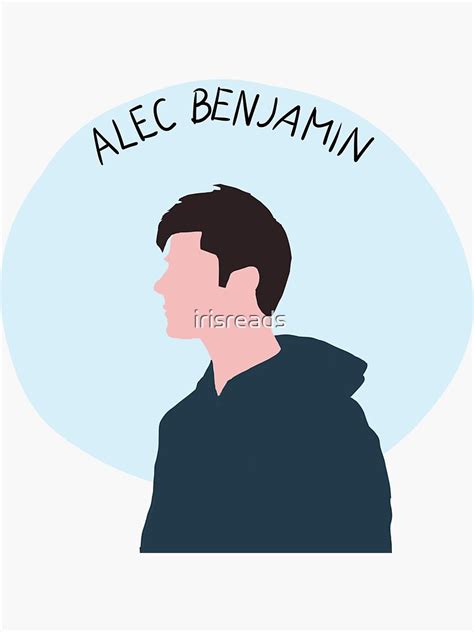 "Alec Benjamin album cover" Sticker for Sale by irisreads | Redbubble