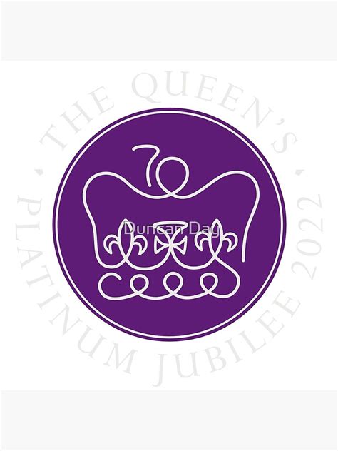 "The Queens Platinum Jubilee Logo-Platinum Writing" Photographic Print ...