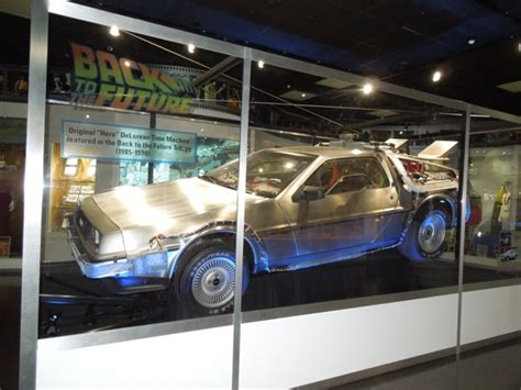 Hollywood Movie Costumes and Props: Original DeLorean Time Machine car from Back to the Future ...