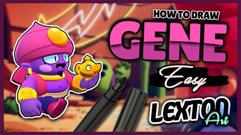 How To Draw GENE - Brawl Stars // Lexton Art // How To Draw Gene, The Brawler form Brawl Stars ...