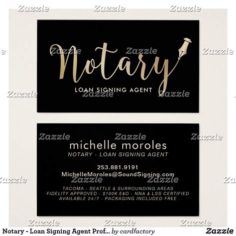 Notary Signing Agent Business Cards | Arts - Arts