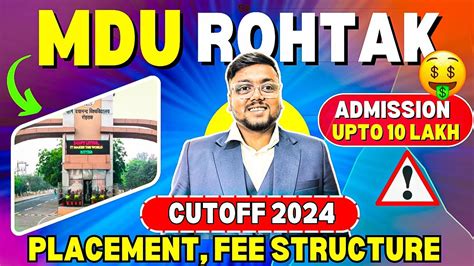 MDU ROHTAK Cutoff 2024 📈 | Placements, Fees | HSTES Counselling 2024 | MDU ROHTAK Cutoff |HSTES ...