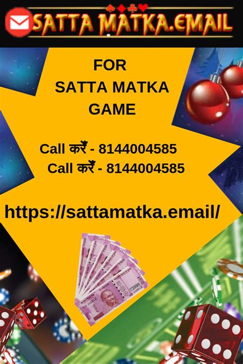 Main Mumbai is a famous Matka Bazar in India. Play Satta Matka game here. Sattamatkaemail ...