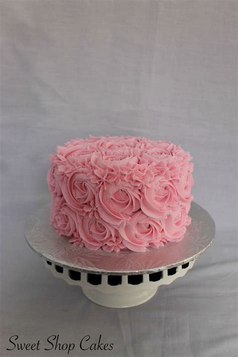 Pink Rosette Smash Cake - CakeCentral.com