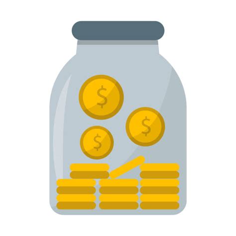 Money Jar Clip Art, Vector Images & Illustrations - iStock