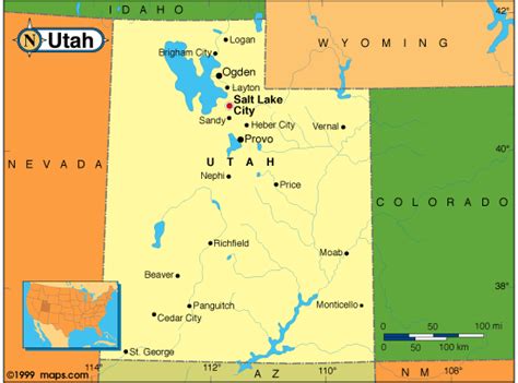 Utah Country Map