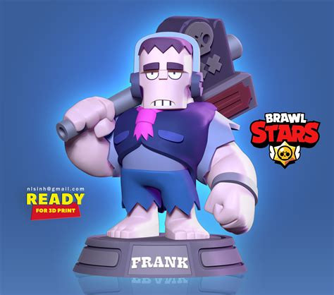 3D file Frank - Brawl Stars Fan art・3D print design to download・Cults