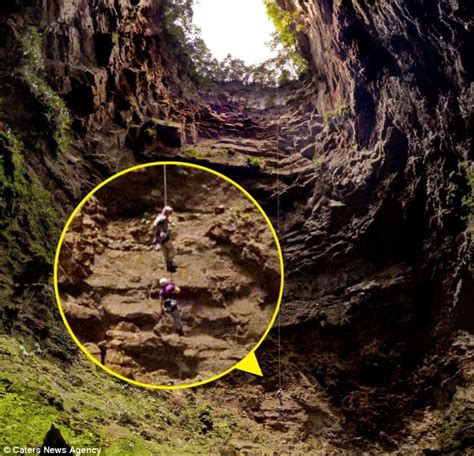 Real life 'hobbit holes' of Mexico where 330-metre drop has claimed ...