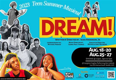 Acts on Stage Presents: ‘Dream!’ - Teen Summer Musical | Seattle Area Family Fun Calendar ...