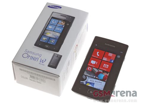 Samsung Omnia W I8350 pictures, official photos