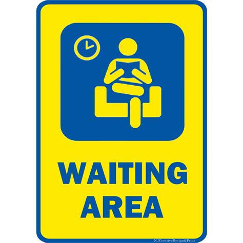 Waiting Area Signage A4 Size | ubicaciondepersonas.cdmx.gob.mx