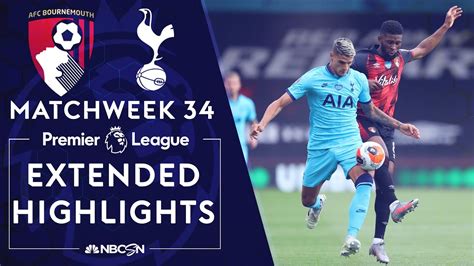 Bournemouth v. Tottenham | PREMIER LEAGUE HIGHLIGHTS | 7/9/2020 | NBC Sports - YouTube