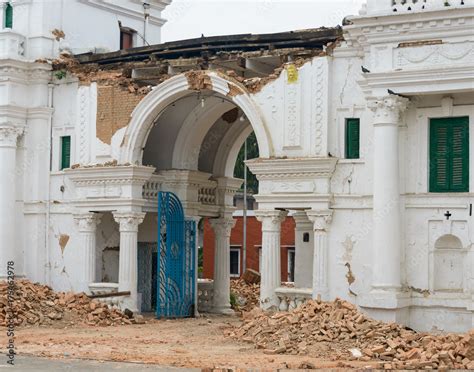 Aftermath of Nepal earthquake 2015 in Kathmandu Stock Photo | Adobe Stock